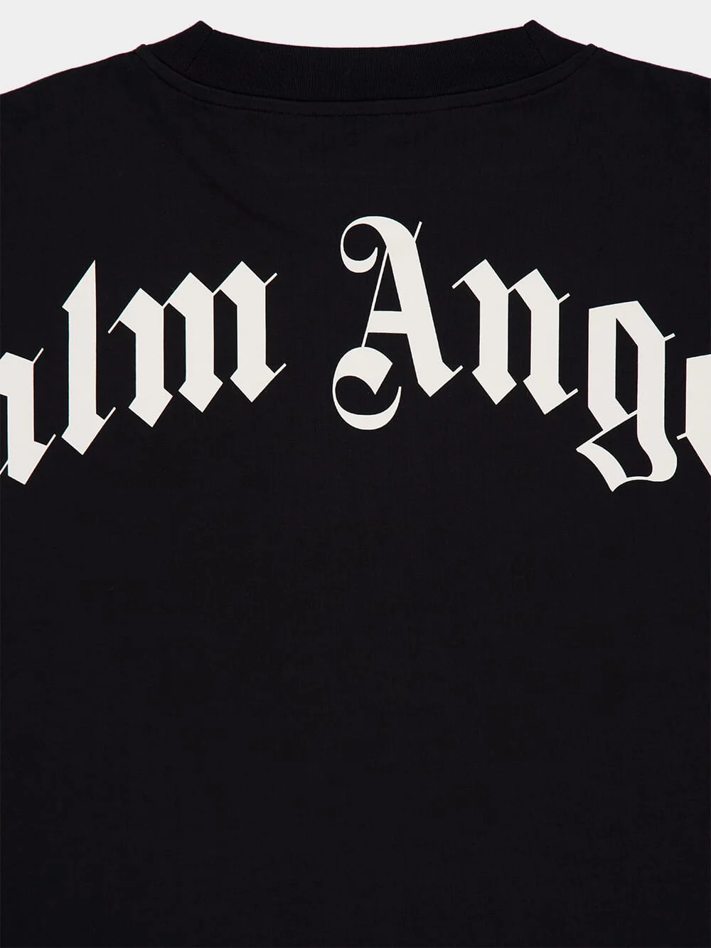 Black Back Curved Logo T-Shirt - Image 4