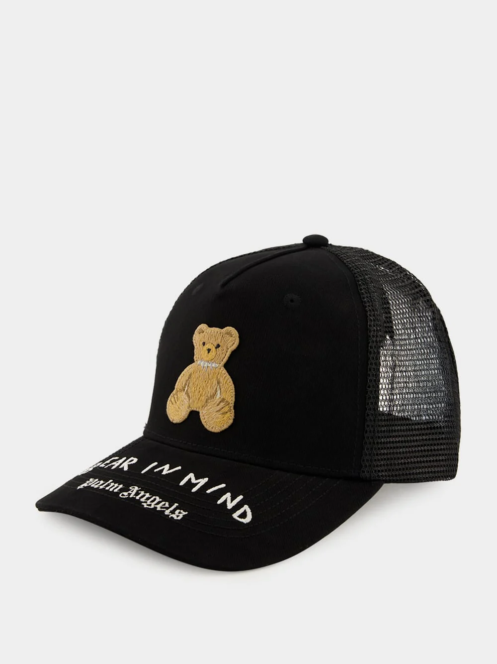 Black Cap with Bear in Mind Embroidery