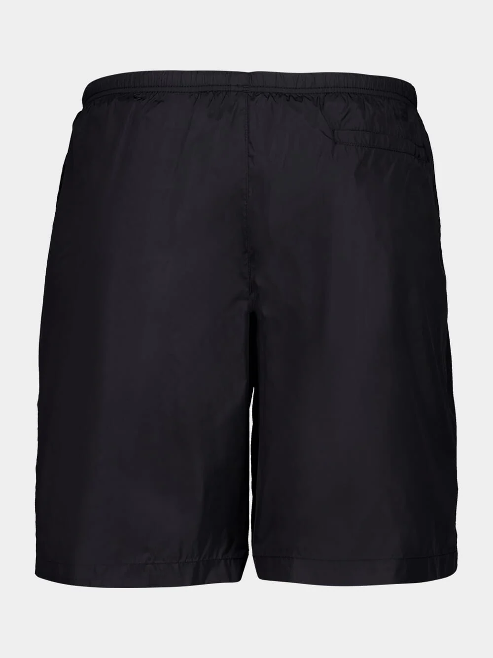 Black Curved Logo Swim Shorts - Image 3