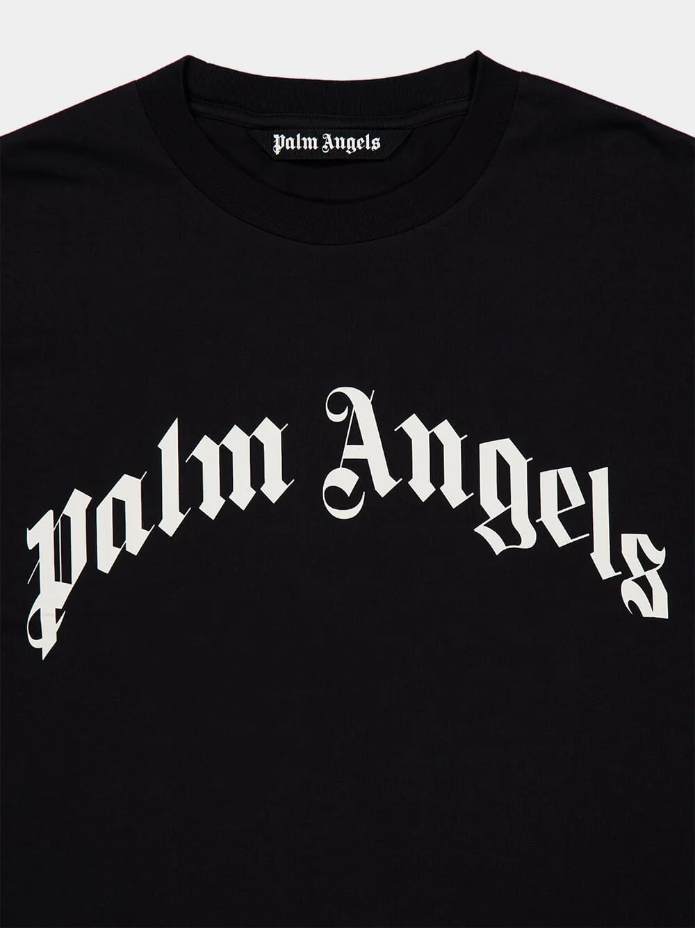 Black Curved Logo T-Shirt - Image 3