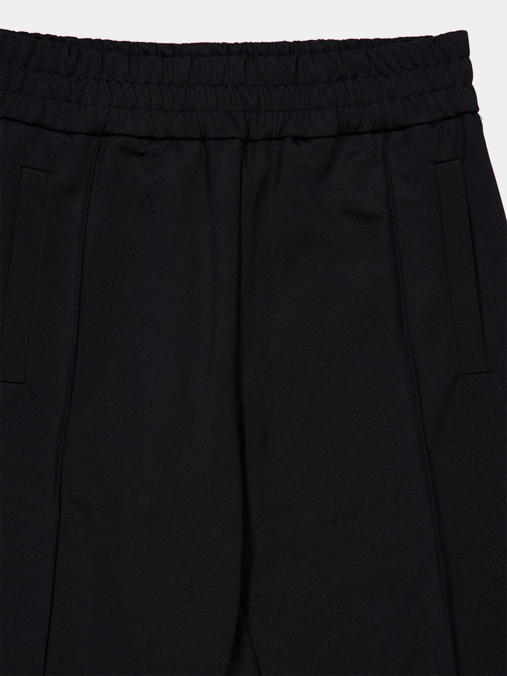Black Curved Logo Track Pants - Image 4