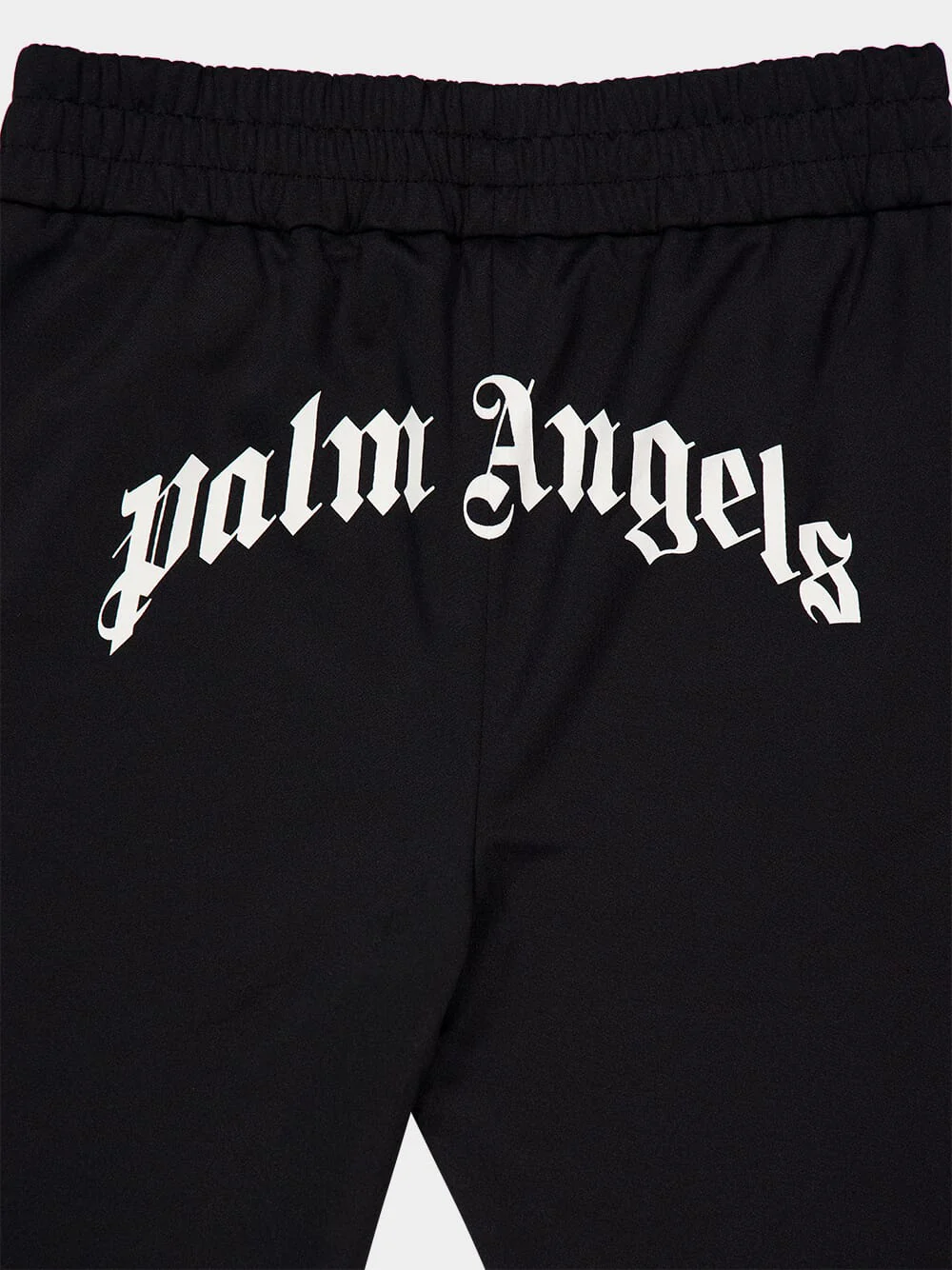 Black Curved Logo Track Pants - Image 5