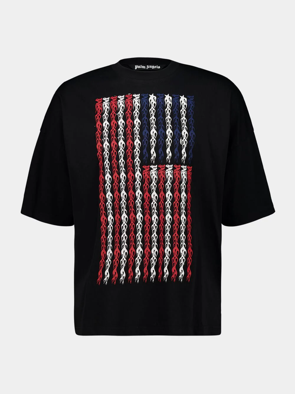 Black Flames Flag T-Shirt