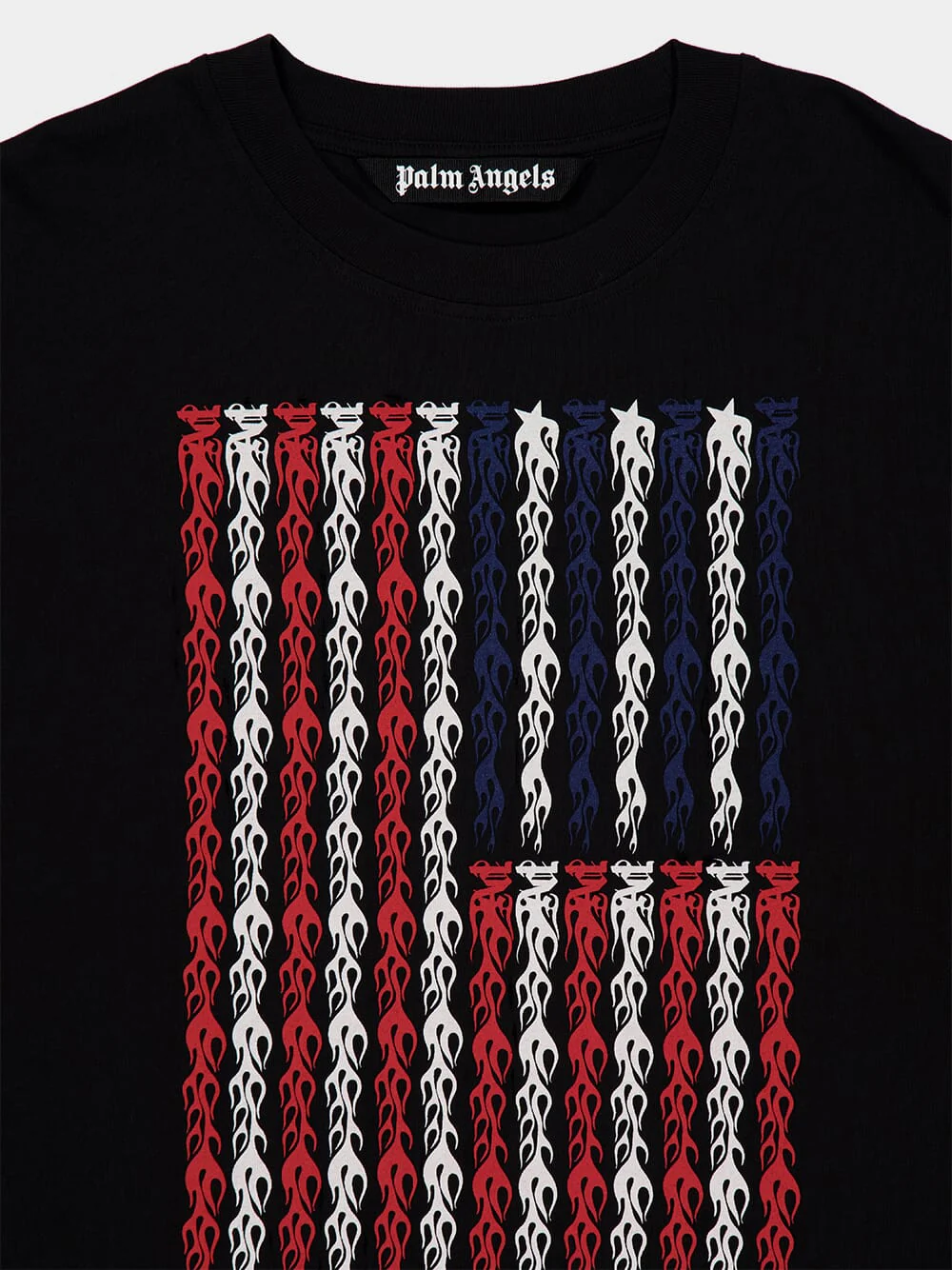 Black Flames Flag T-Shirt - Image 3