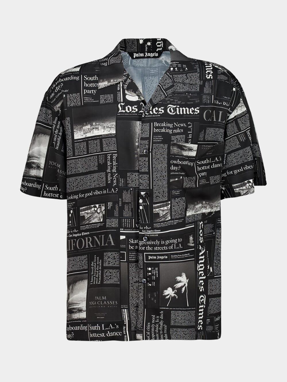 Black PA x LA Times News Short-Sleeve Shirt