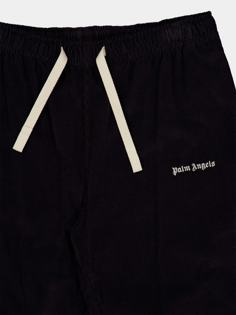 Black Travel Classic Logo Cord Pants - Image 3