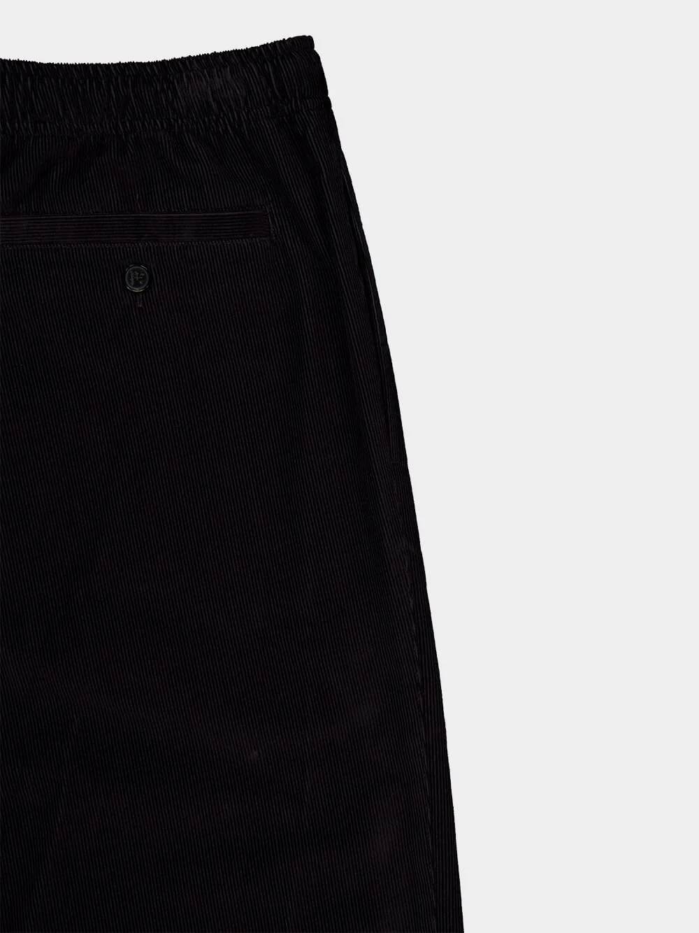 Black Travel Classic Logo Cord Pants - Image 4