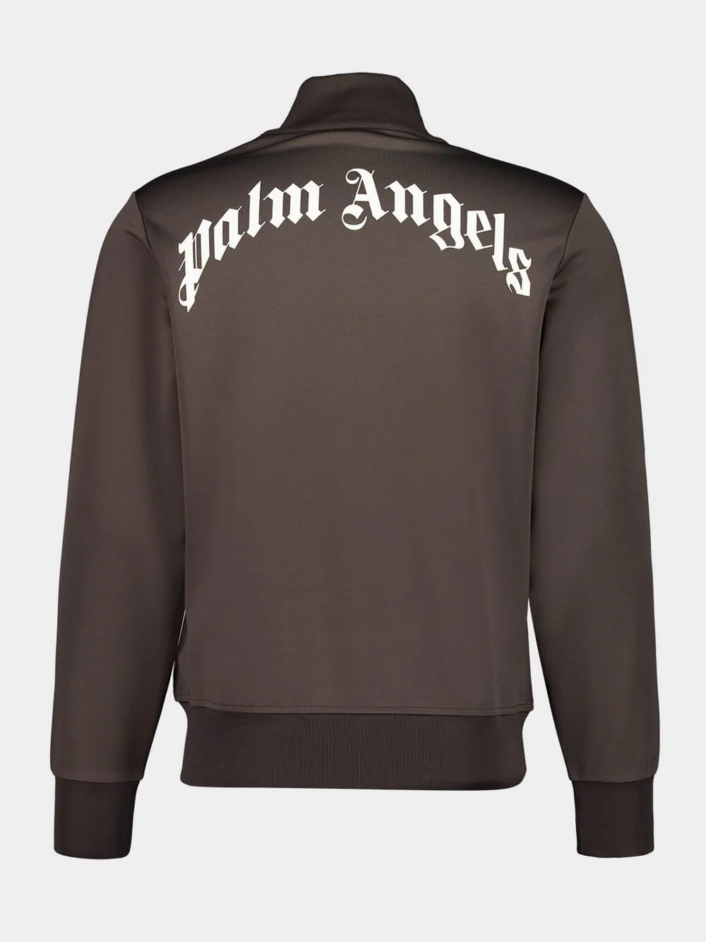 Brown Curved Logo Track Jacket - Image 10