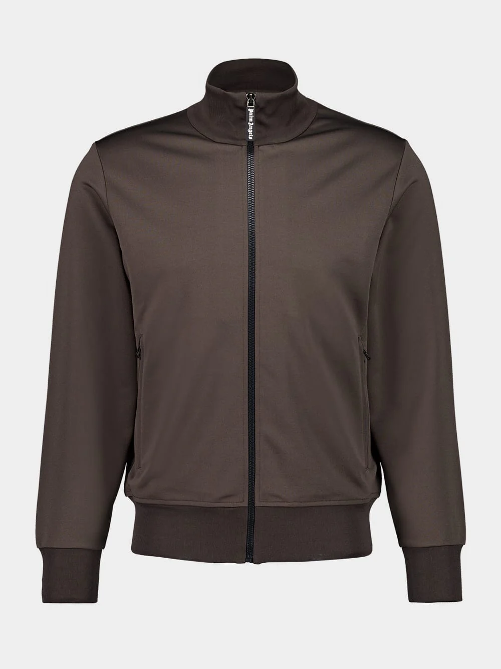 Brown Curved Logo Track Jacket - Image 2