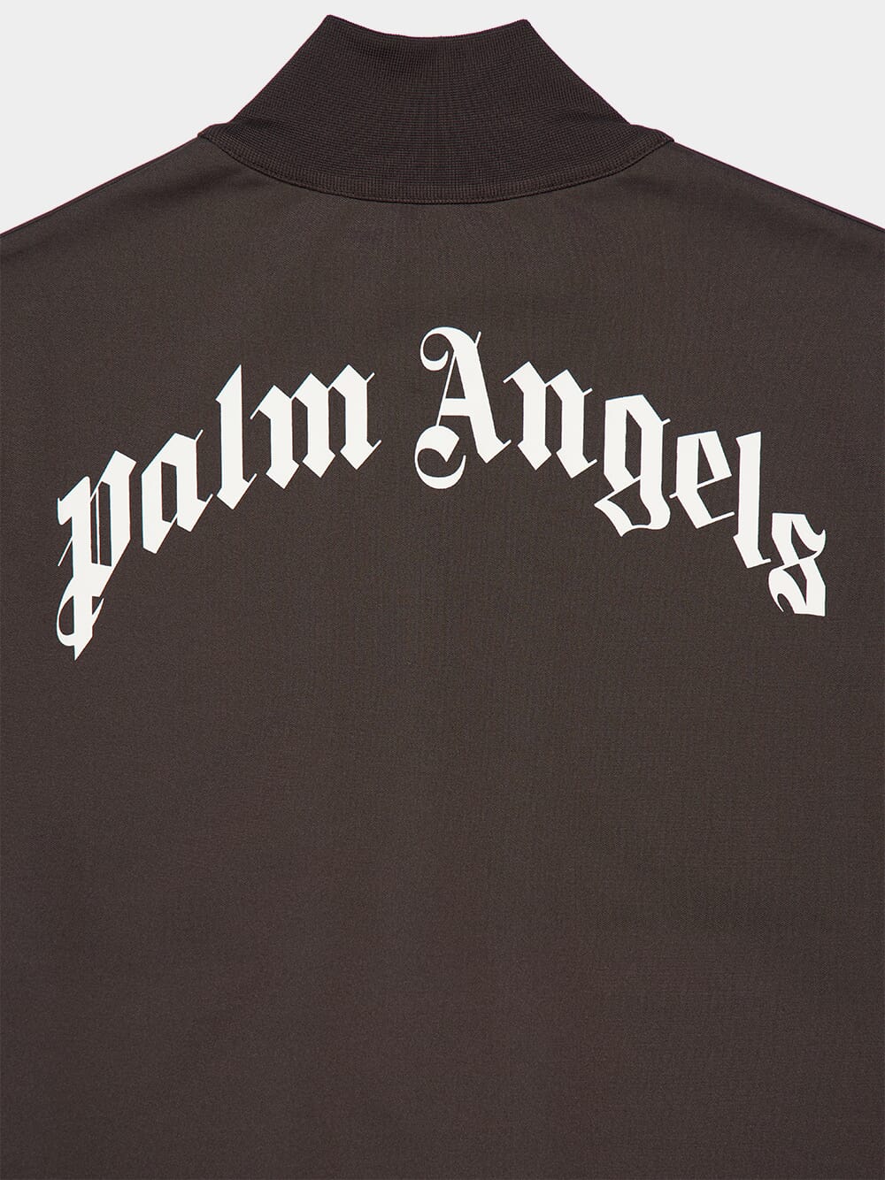 Brown Curved Logo Track Jacket - Image 6