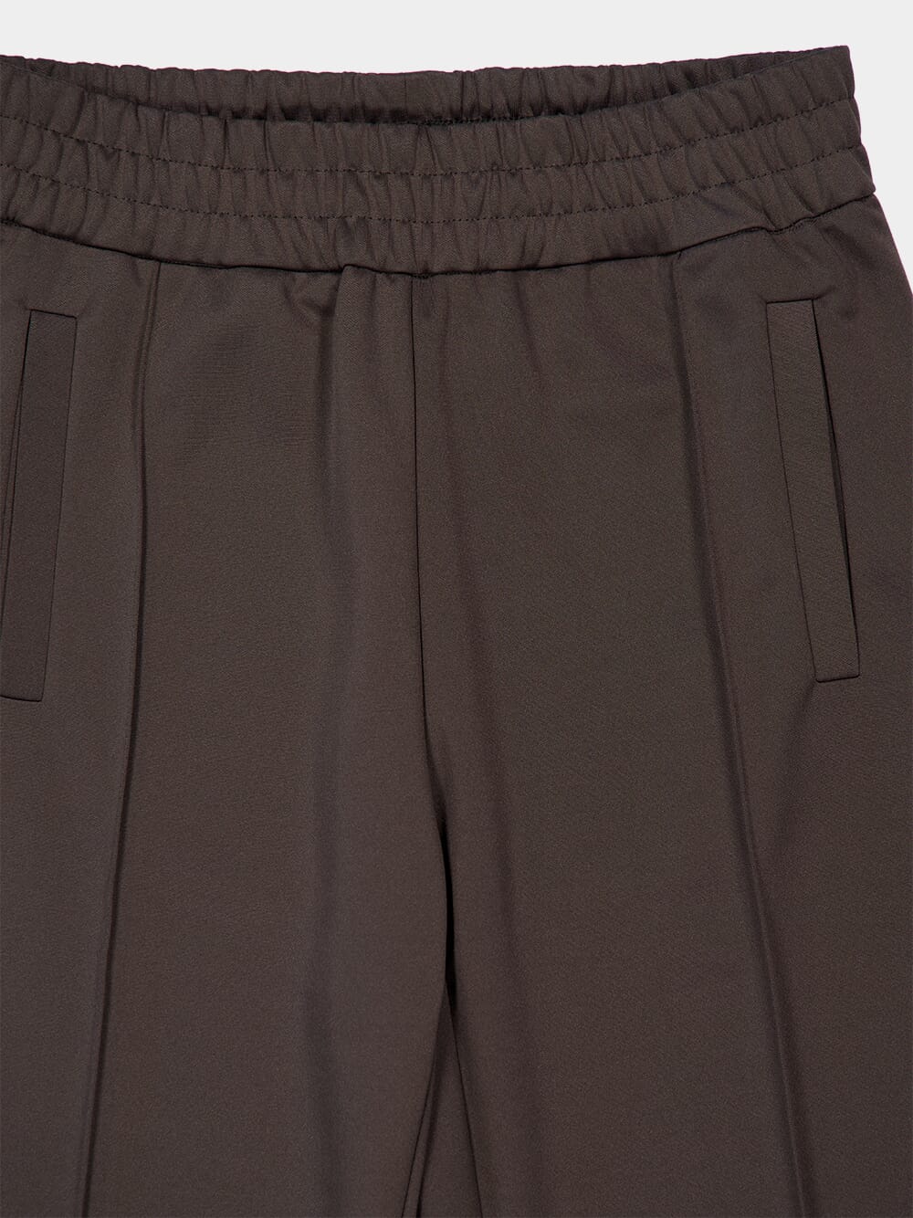 Brown Curved Logo Track Pants - Image 9