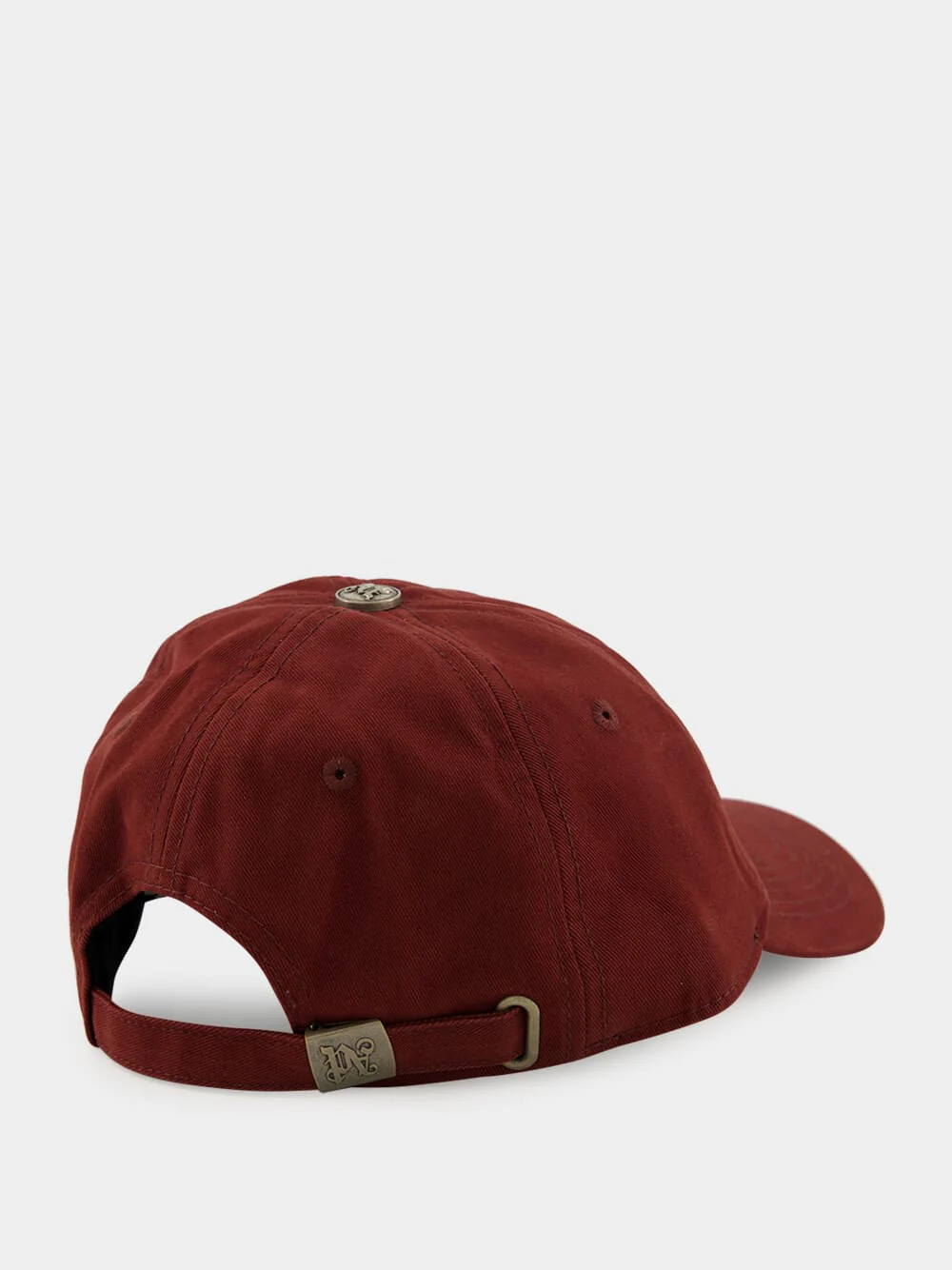 Burgundy Cap with Red Curved Logo Embroidery - Image 2