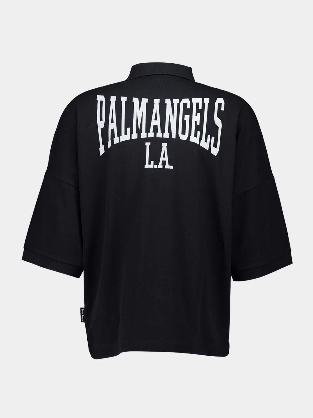 Black College Graphic Polo Shirt - Image 3