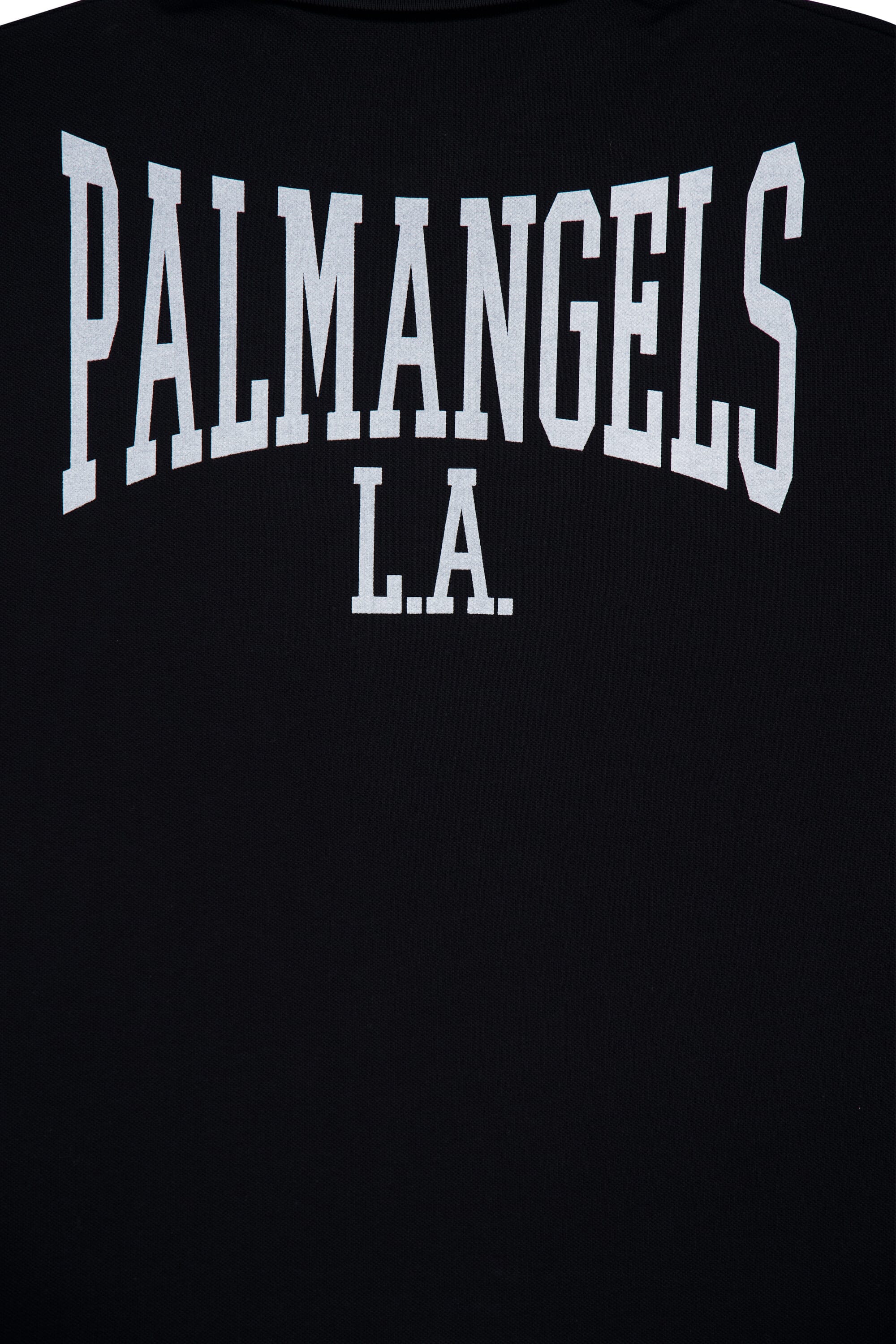 Black College Graphic Polo Shirt - Image 6