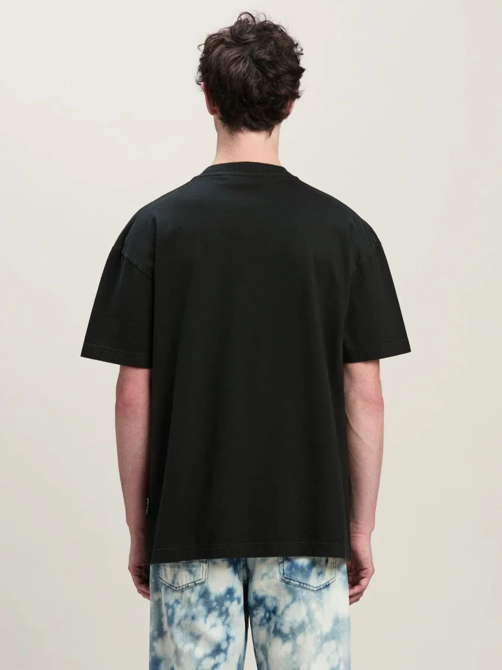 Black College Graphic T-Shirt - Image 4