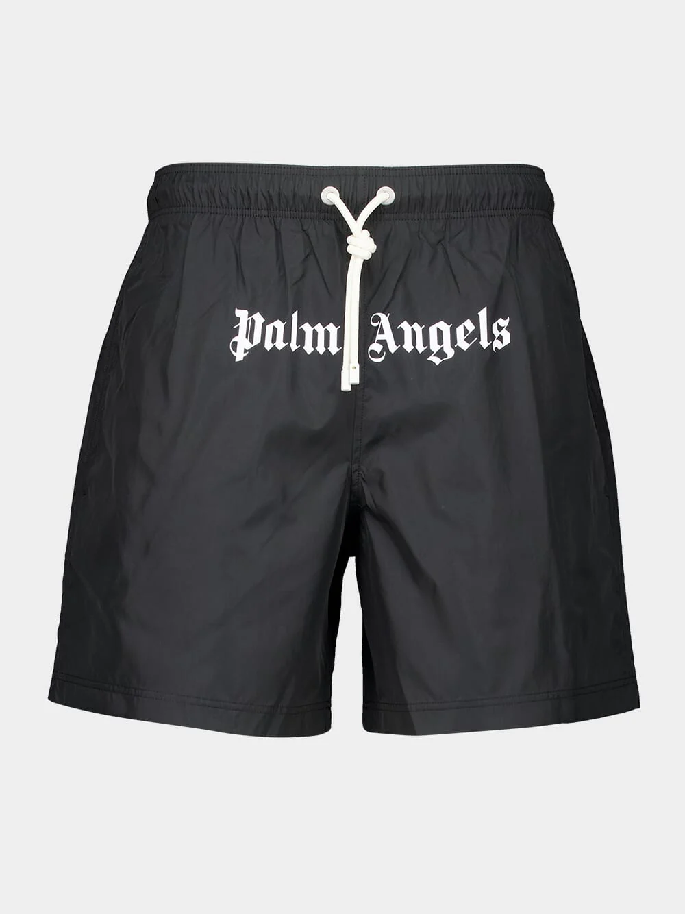 Black Logo-Print Swim Shorts