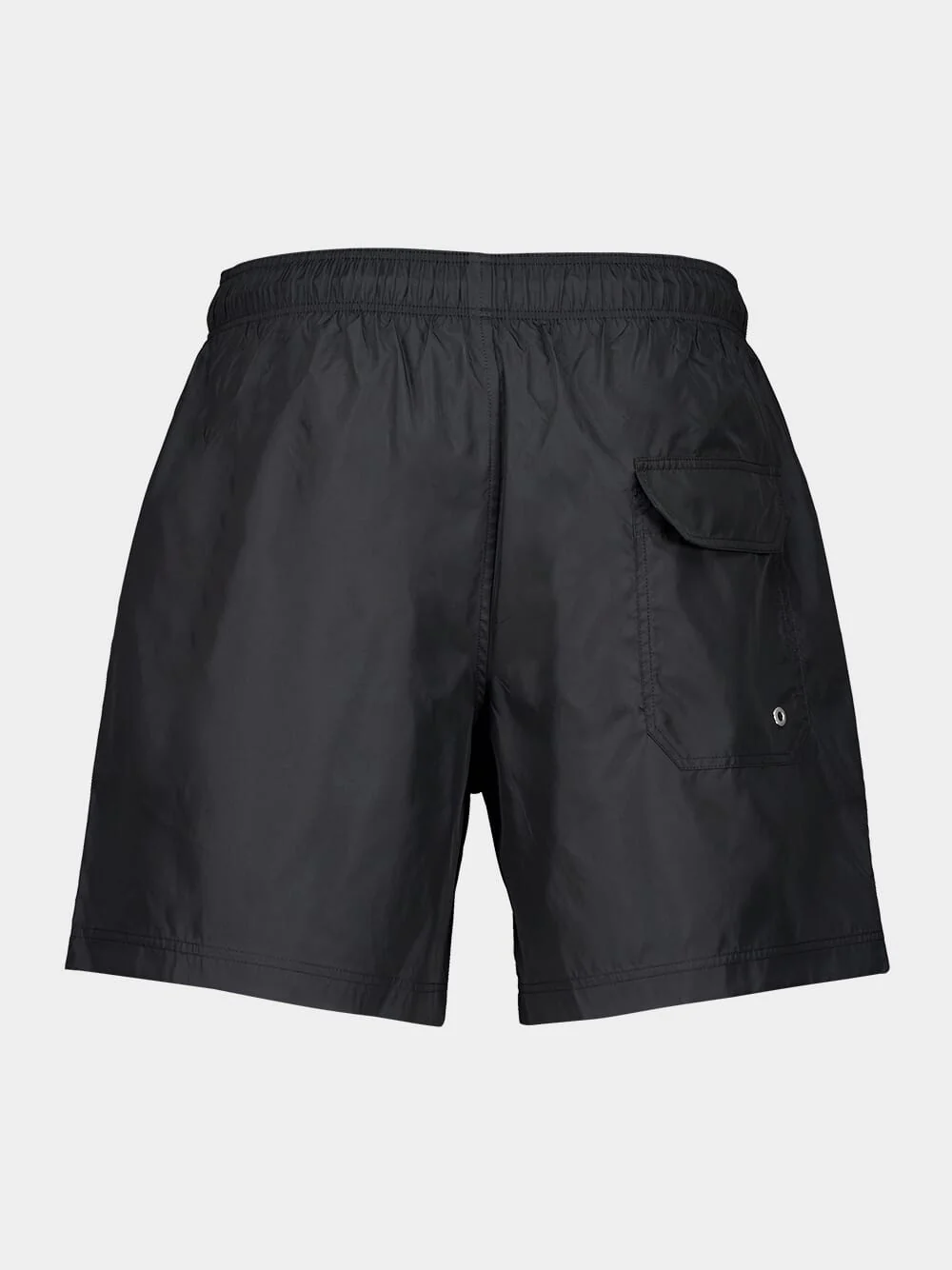 Black Logo-Print Swim Shorts - Image 2