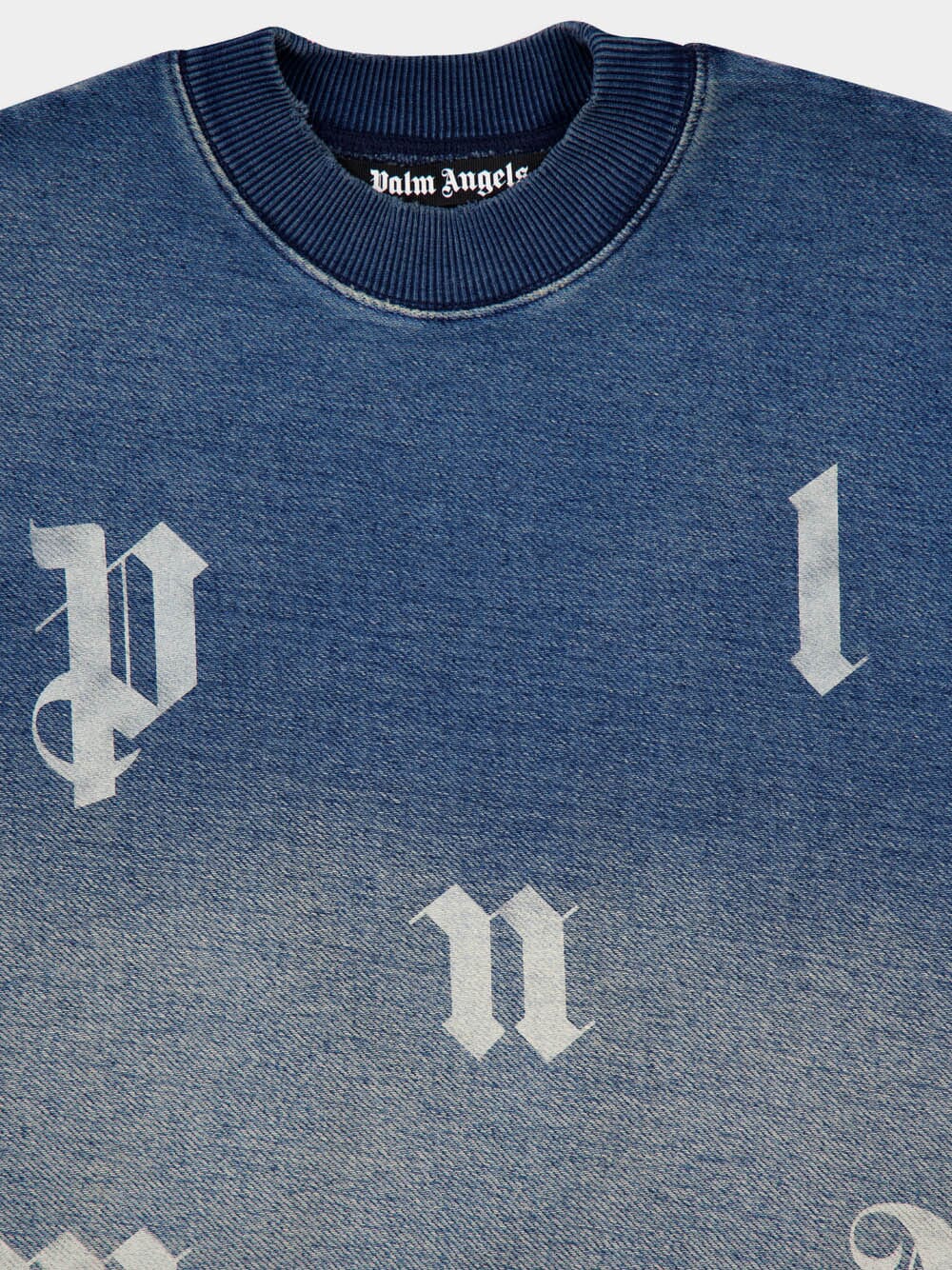 Blue Logo Washed Sweatshirt - Image 10