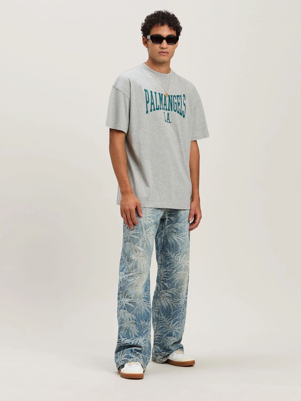 Grey College Graphic T-Shirt - Image 2