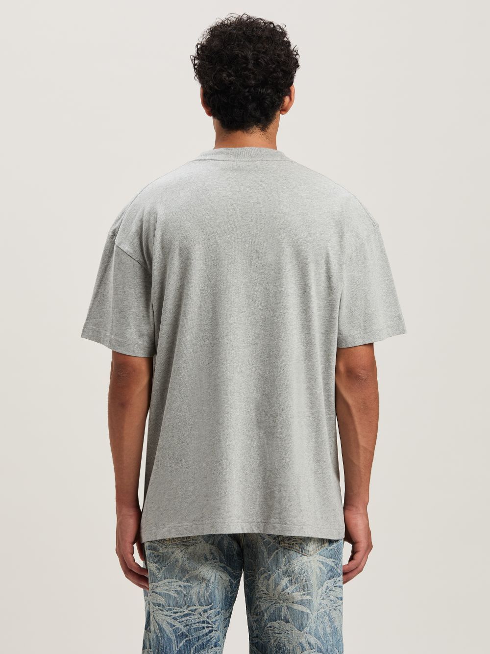 Grey College Graphic T-Shirt - Image 4