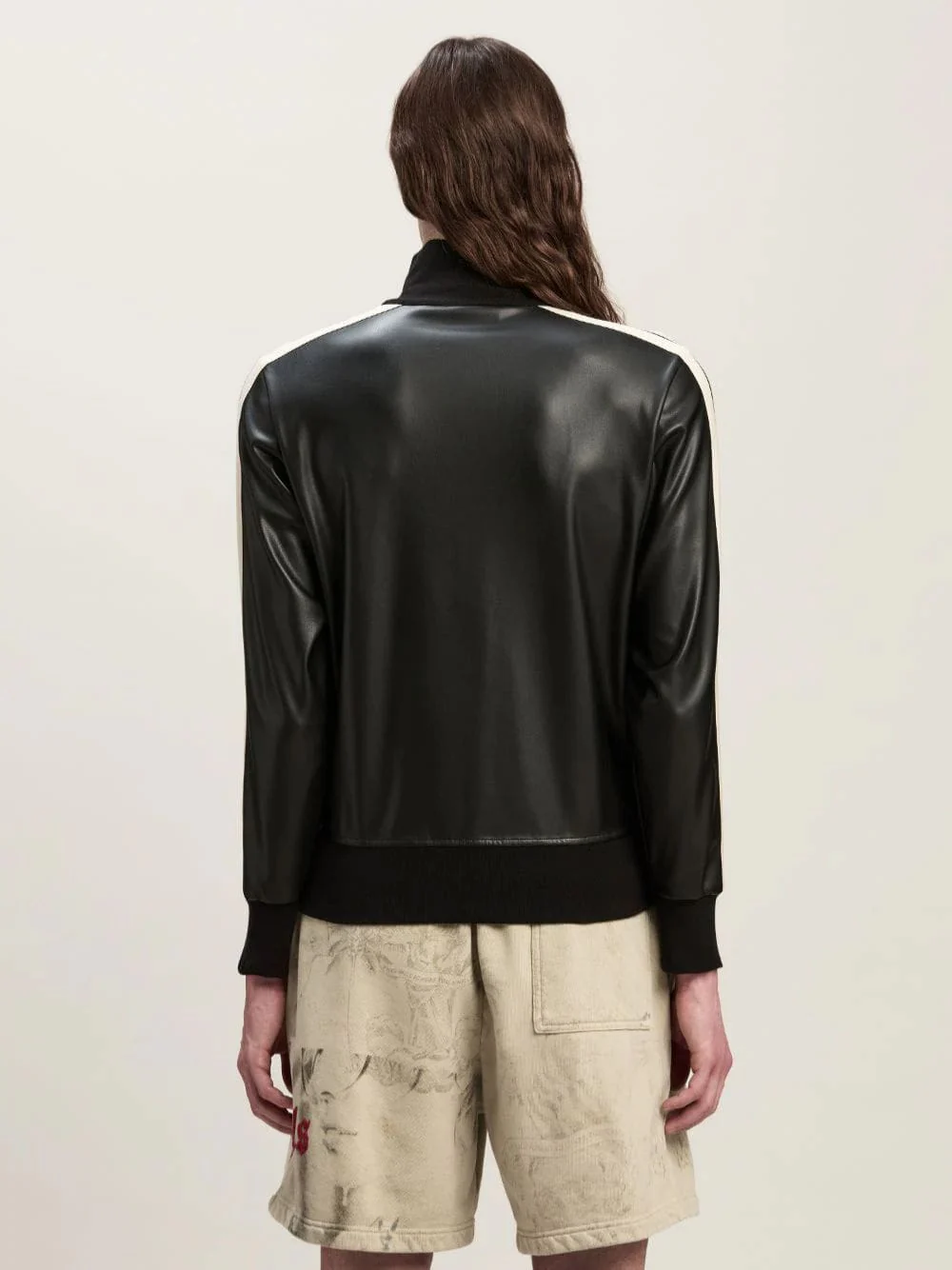 Leather-Effect Track Jacket - Image 4