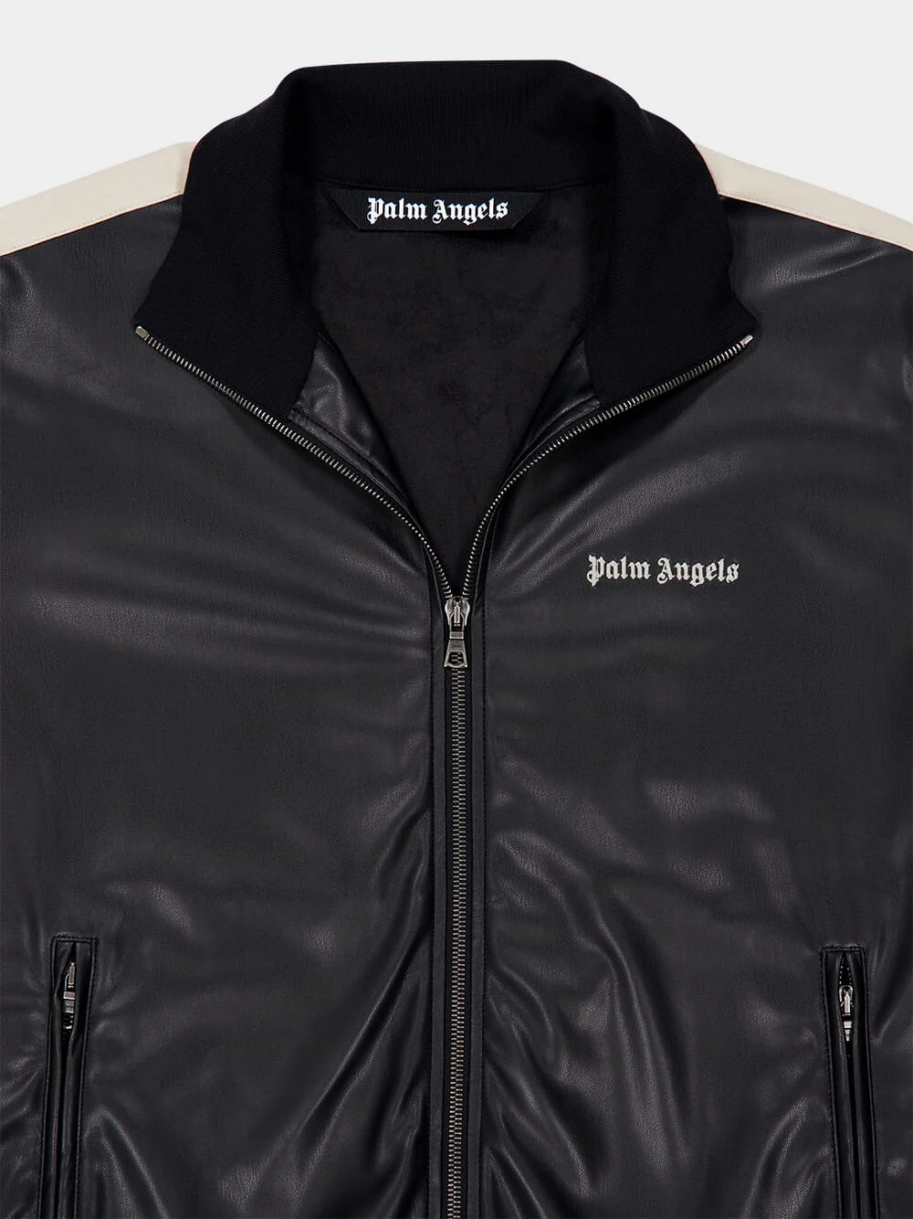 Leather-Effect Track Jacket - Image 5