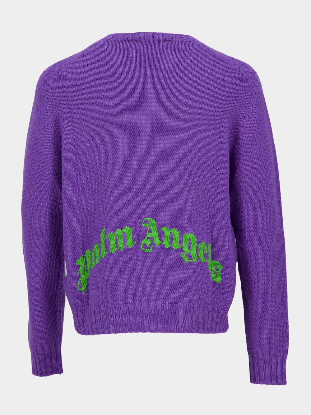 Purple Wool Crew Neck Sweater - Image 2