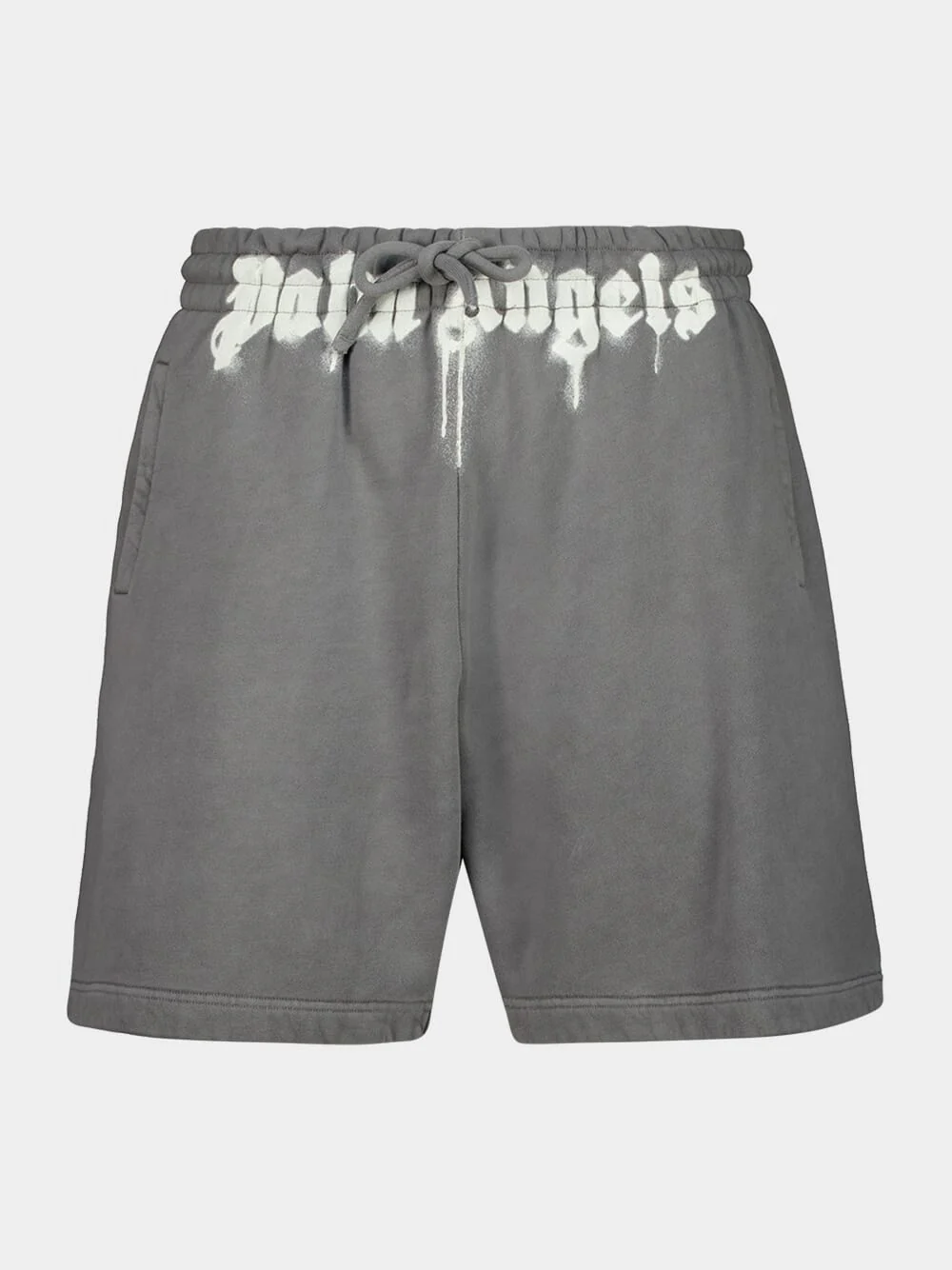 Dark Grey Cotton Logo Waist Sweatshorts