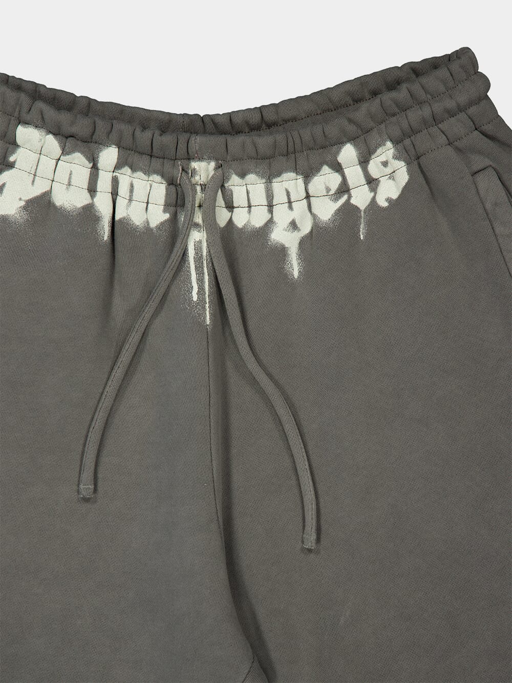 Dark Grey Cotton Logo Waist Sweatshorts - Image 3
