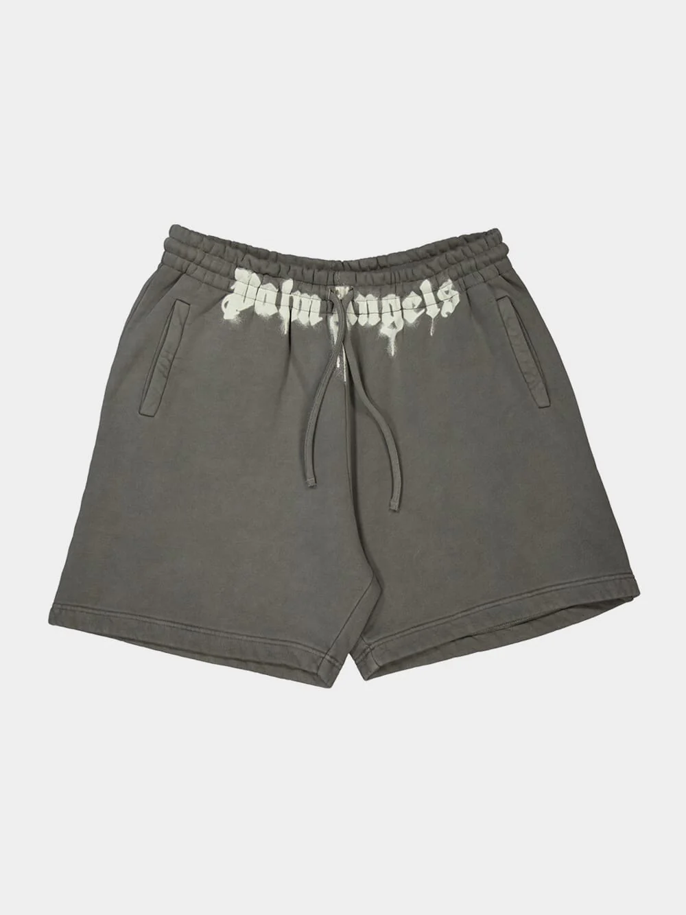 Dark Grey Cotton Logo Waist Sweatshorts - Image 5