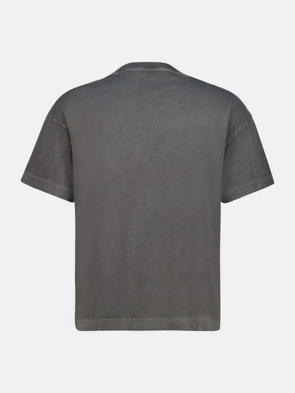 Dark Grey Logo Neck Short-Sleeve T-Shirt - Image 2