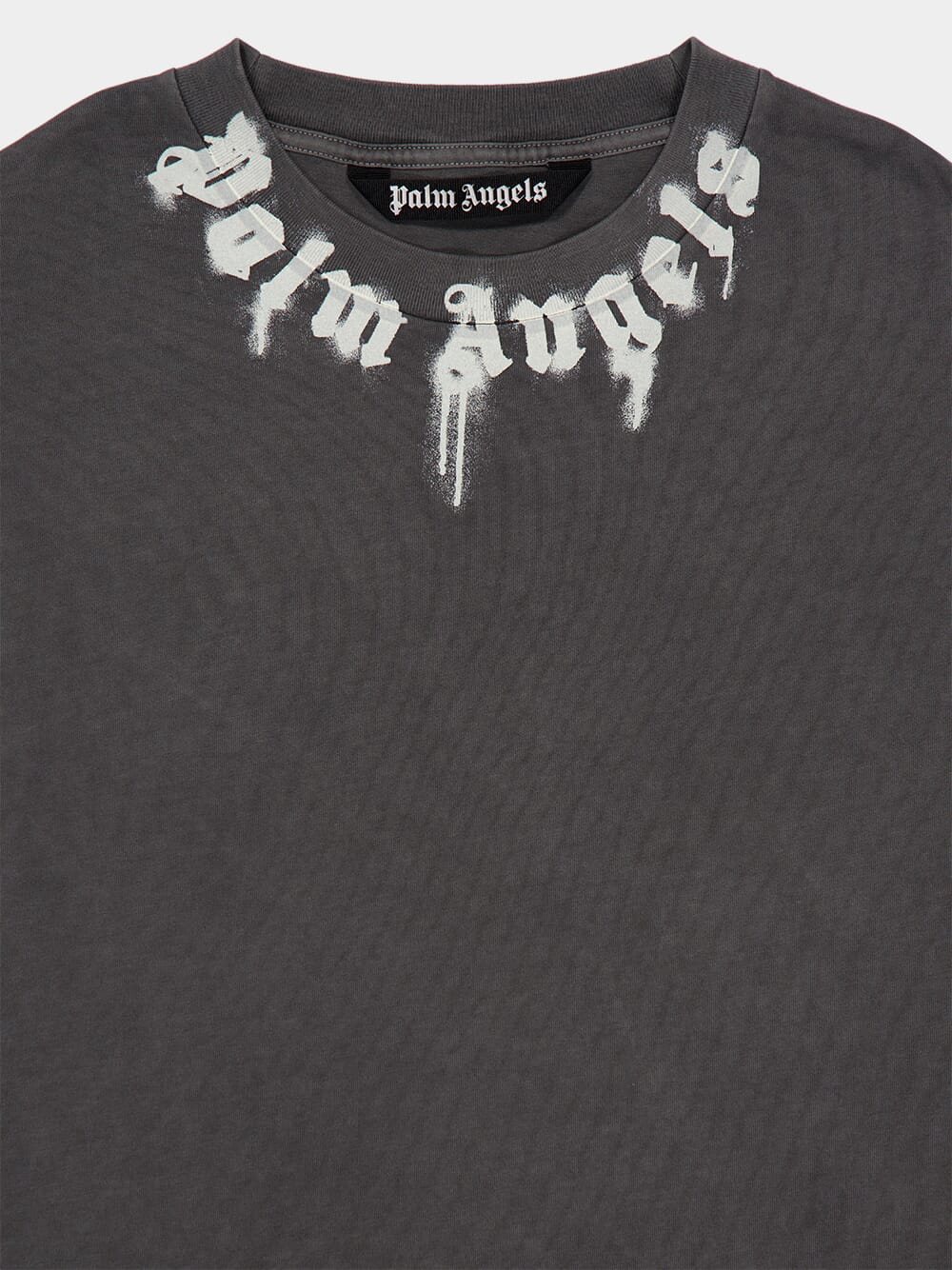 Dark Grey Logo Neck Short-Sleeve T-Shirt - Image 3