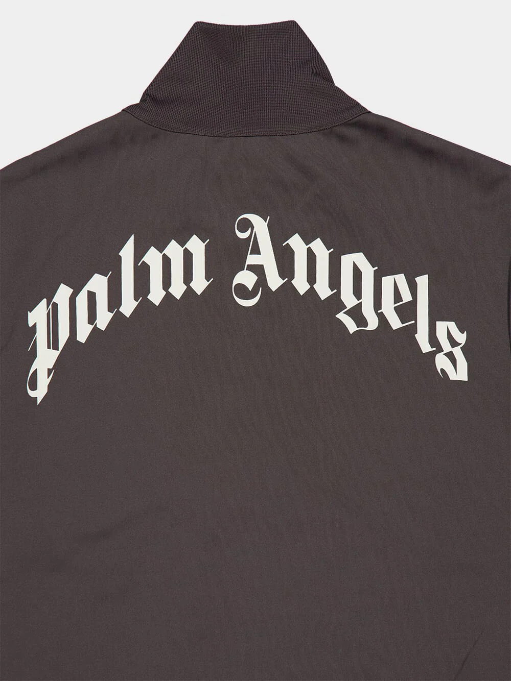 Dark Grey Track Jacket with Back Curved Logo - Image 4