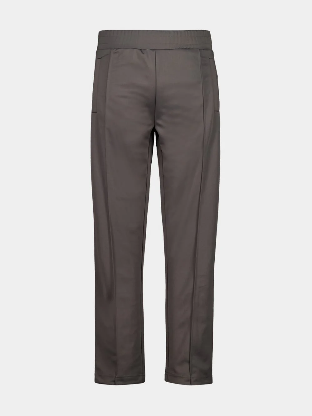 Dark Grey Track Pants with Back Curved Logo