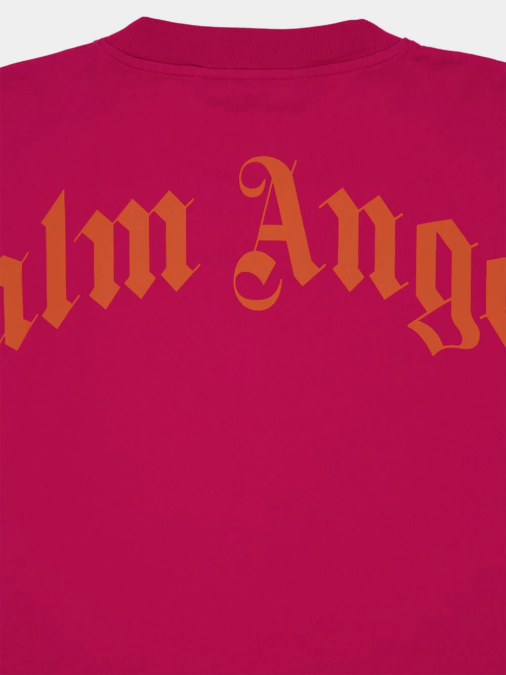 Fuchsia and Orange Back Logo T-Shirt - Image 4