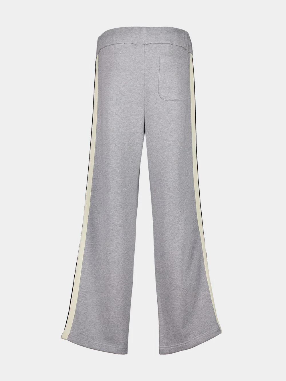 Grey Casual Fit Sweatpants with Curved Logo - Image 2
