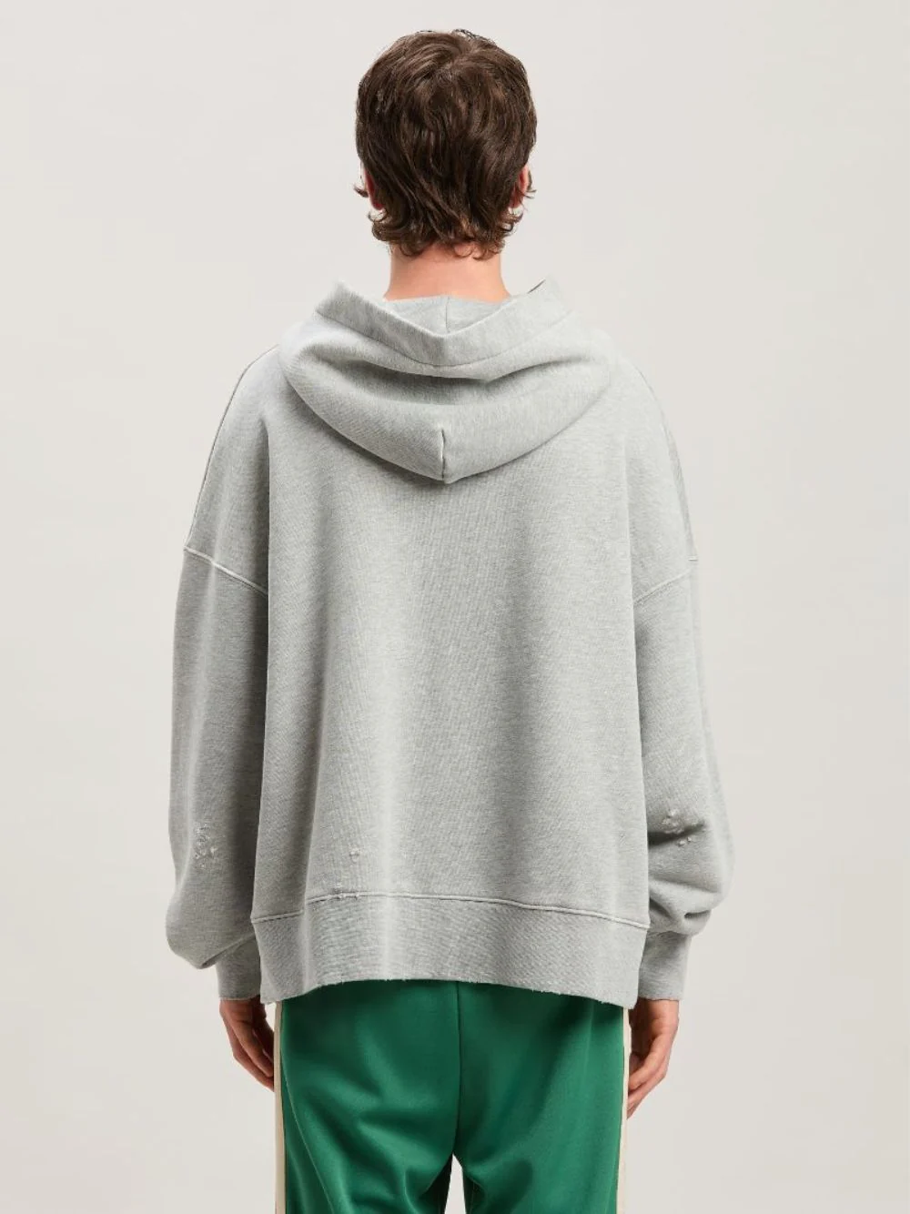 Grey Hooded Sweatshirt with Crossroads Bears Print - Image 3