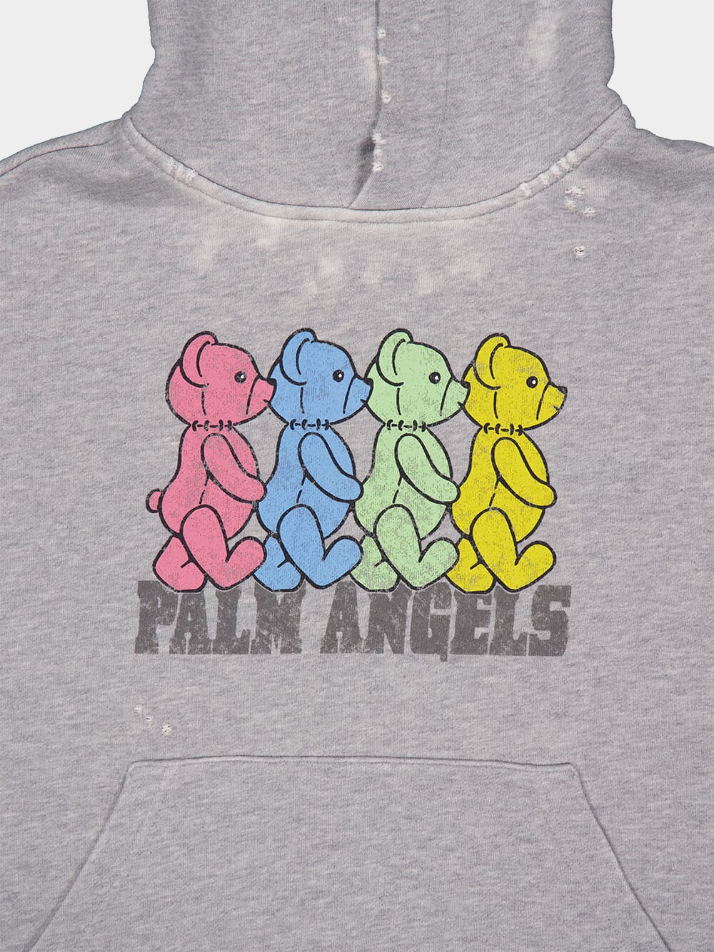 Grey Hooded Sweatshirt with Crossroads Bears Print - Image 5