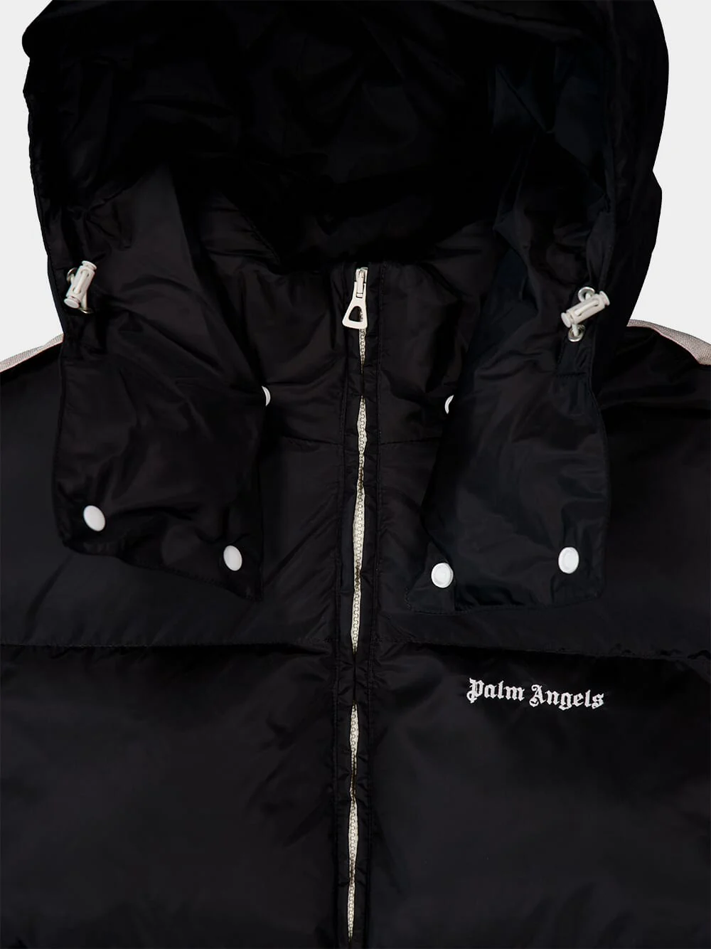 Hooded Nylon Down Track Jacket - Image 3