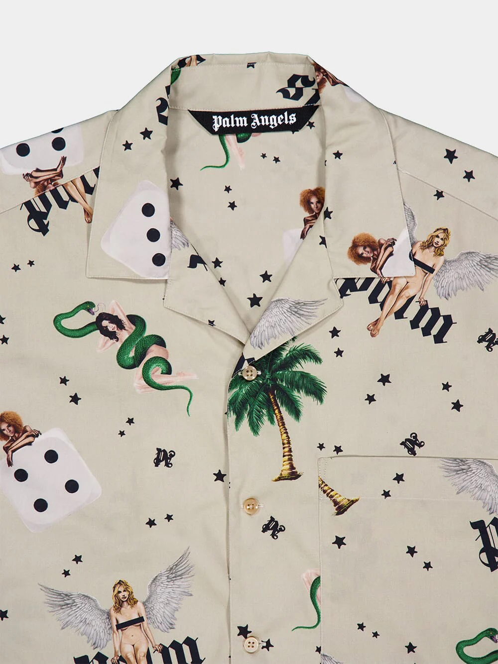 Ivory Pin-Up Bowling Shirt - Image 5