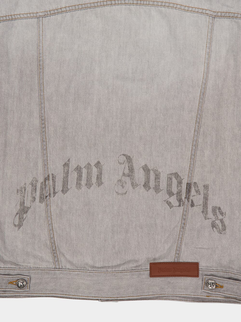 Light Grey Denim Jacket with Hood - Image 4