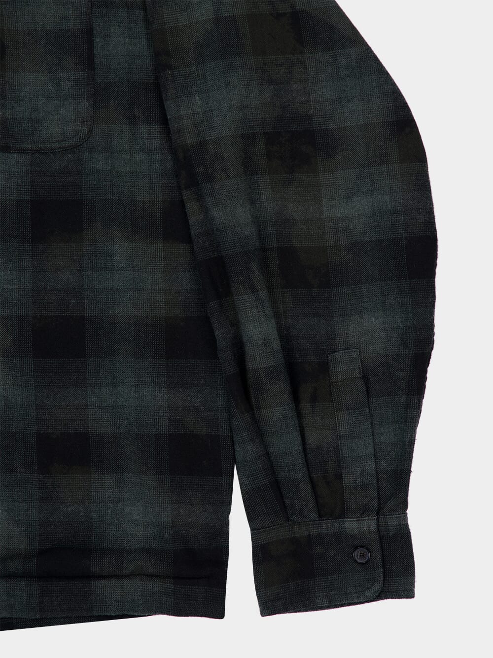 Military Green Curved Logo Check Shirt - Image 11