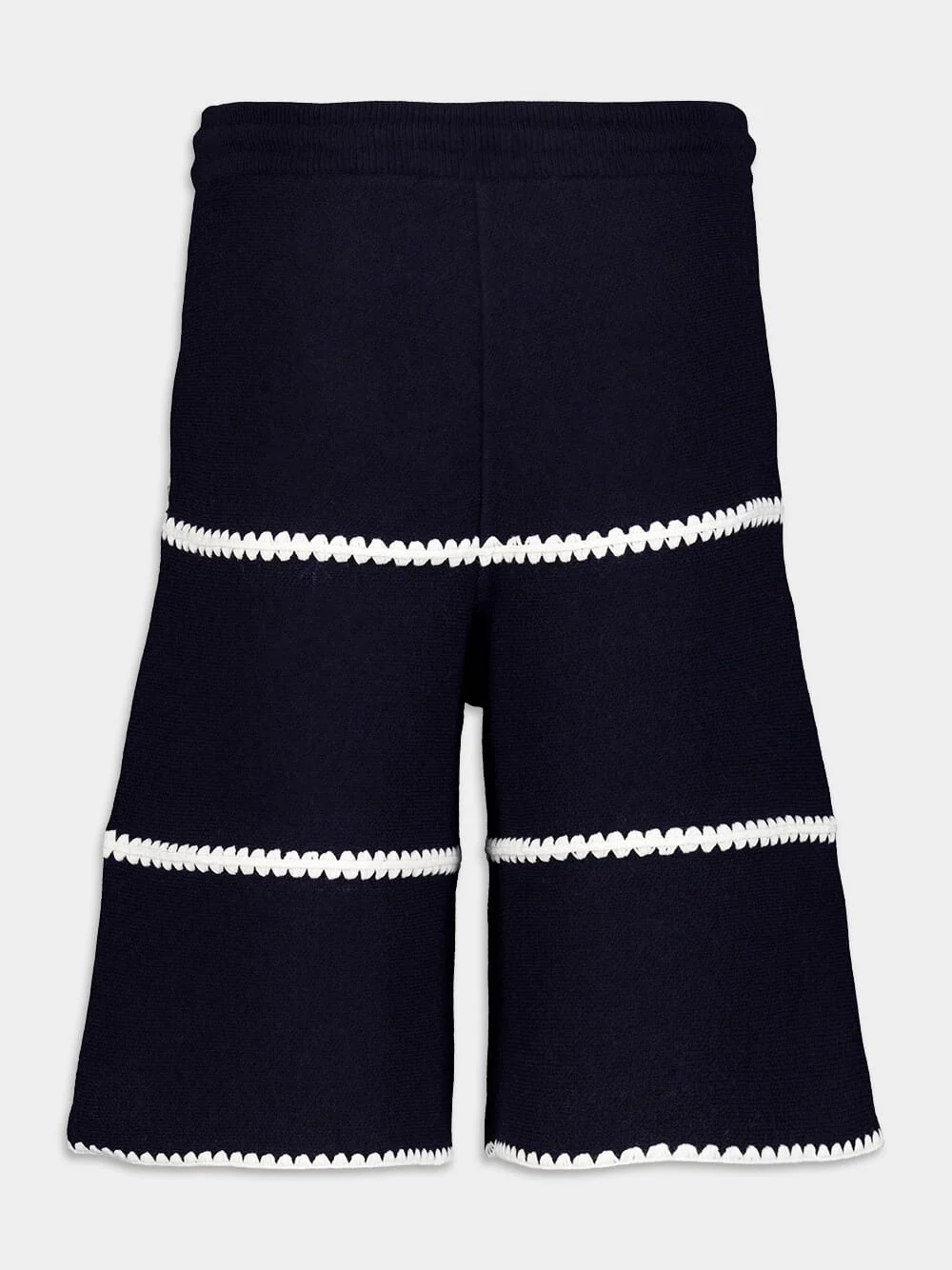 Monogram-Embroidered Wool-Blend Shorts - Image 2