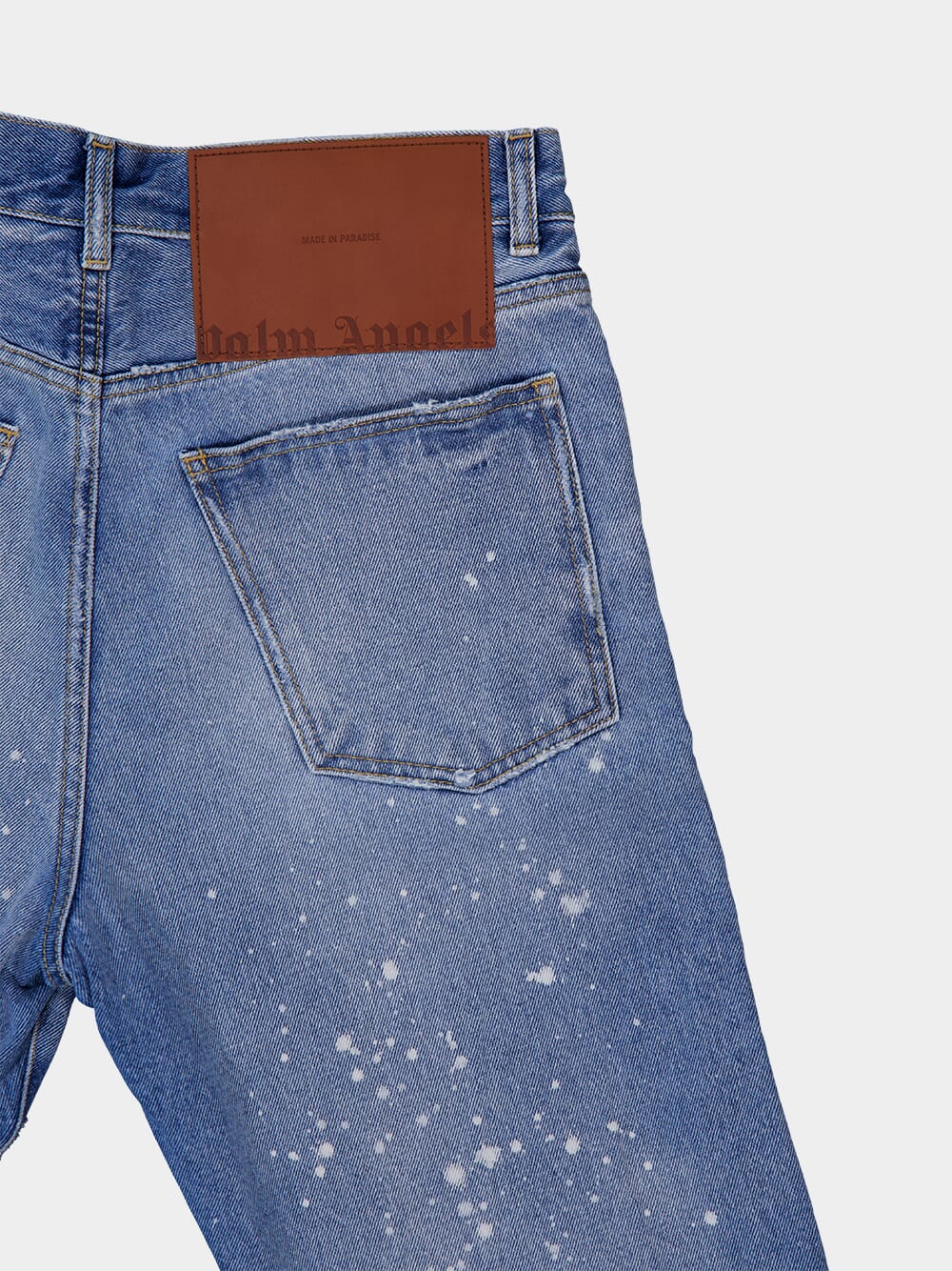 Paint-Splatter Straight Jeans - Image 6