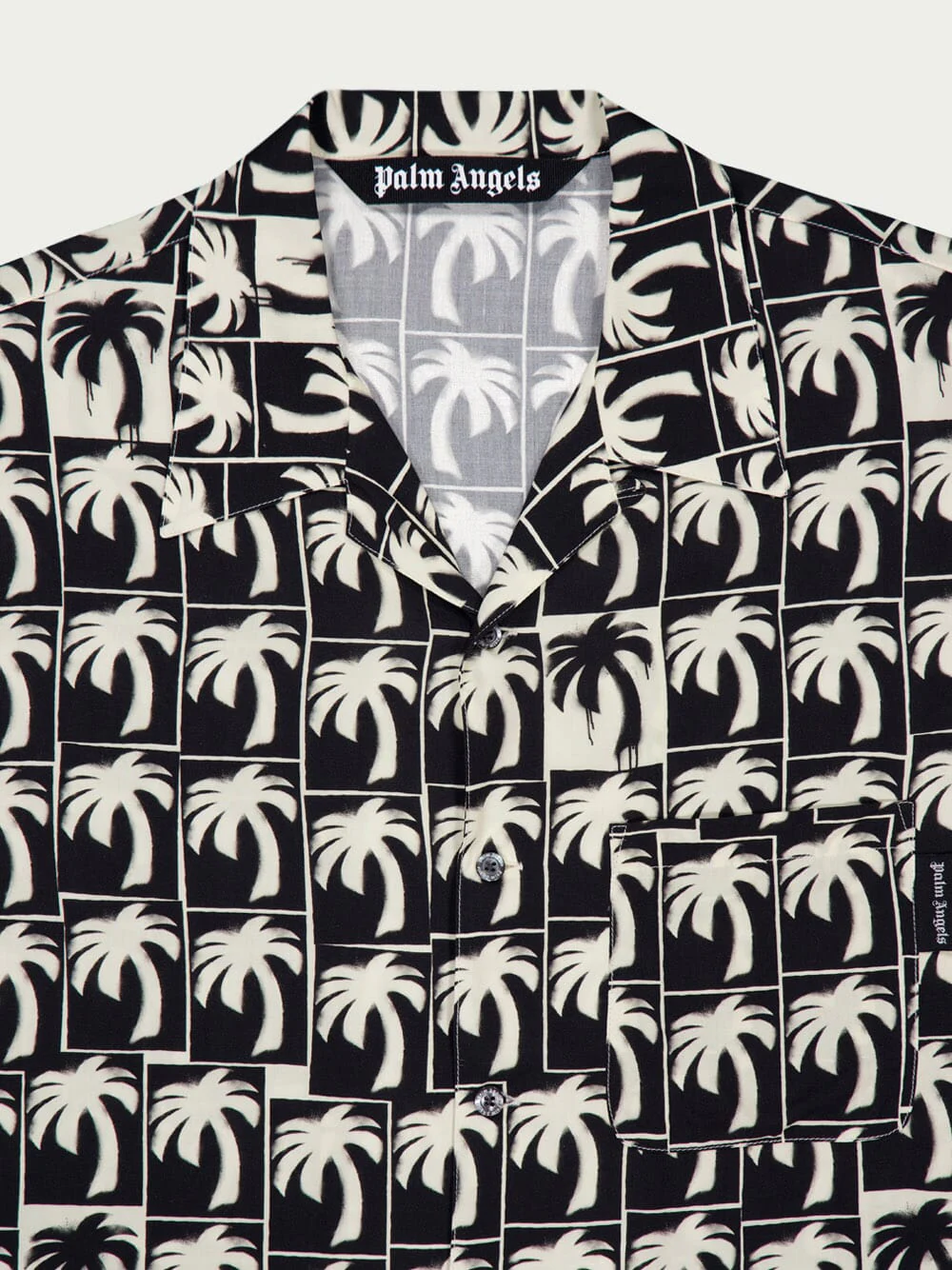 Palm-Tree Print Bowling Shirt - Image 4