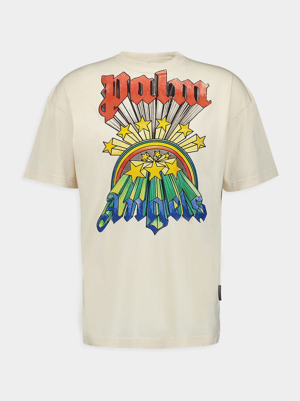 Rainbow-Graphic Crew-Neck T-Shirt