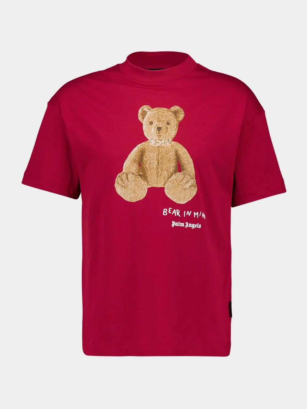 Red Bear in Mind Cotton T-Shirt - Image 4