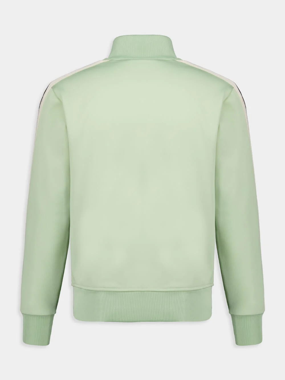Sage Green Zipped Track Jacket with Logo Embroidery - Image 4