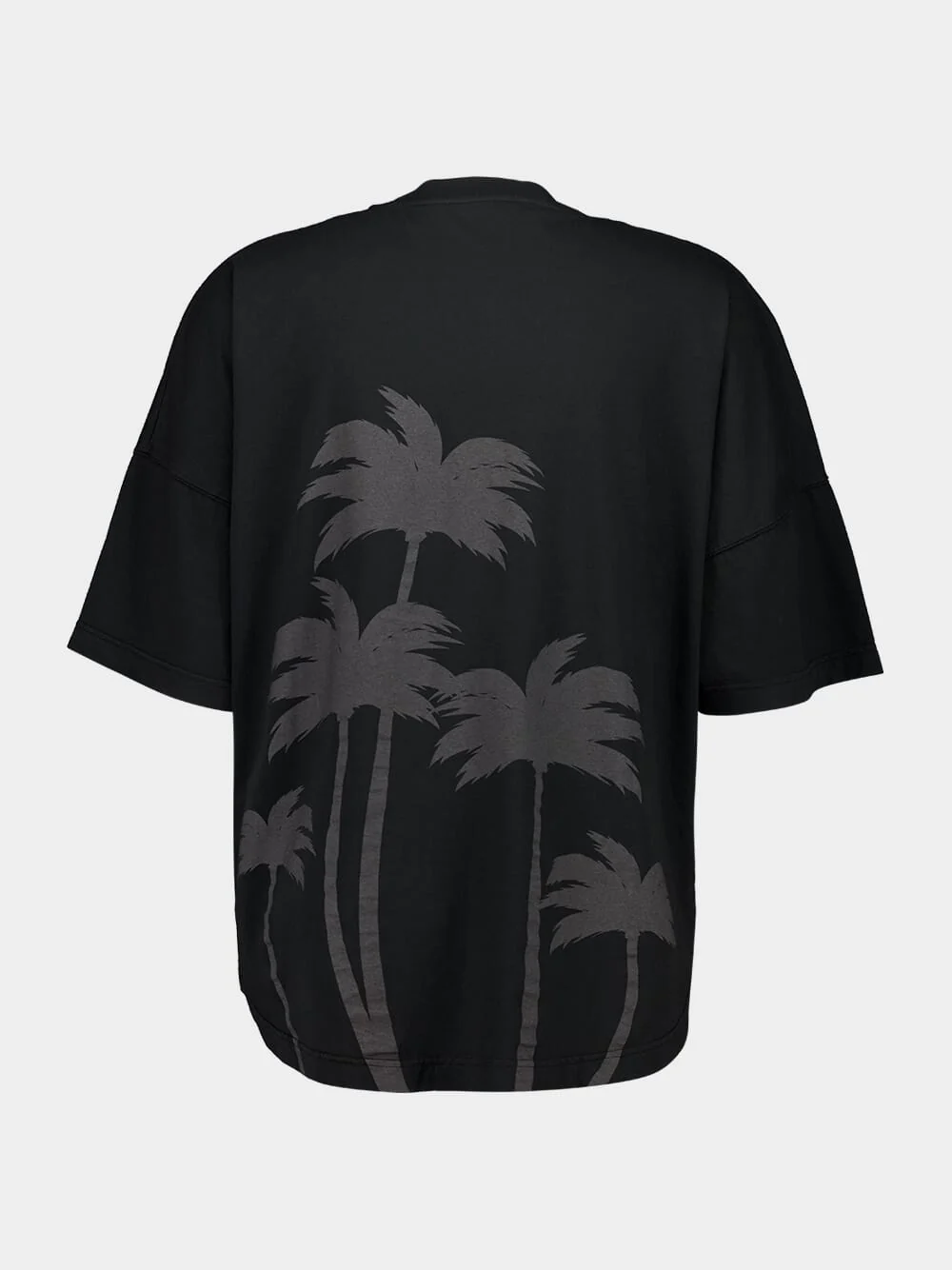 Vintage Black Oversized Palm T-Shirt - Image 4