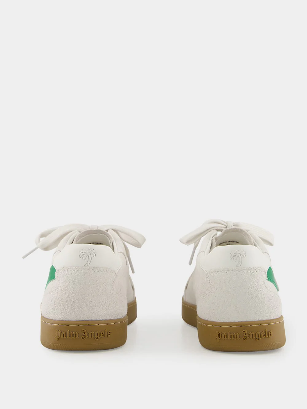 White and Green New Palm 1 Suede Sneakers - Image 5